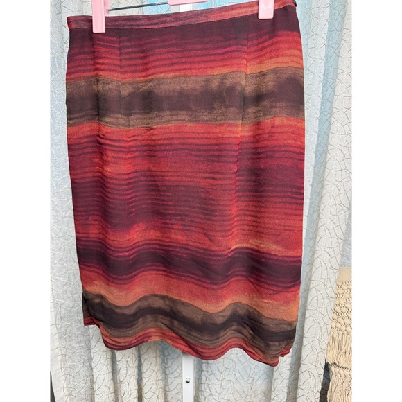 Dresses & Skirts - Vintage 80s Bentley Arbuckle Gallery Stripe Pencil Skirt Size 6 Made in USA